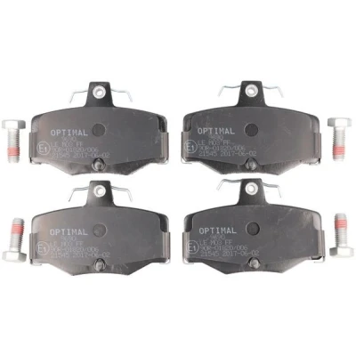 Bilde av OPTIMAL BP 09690 Bremseklosser bakaksel med bremsecaliperskruer NISSAN: Almera II Hatchback, Primera Hatchback