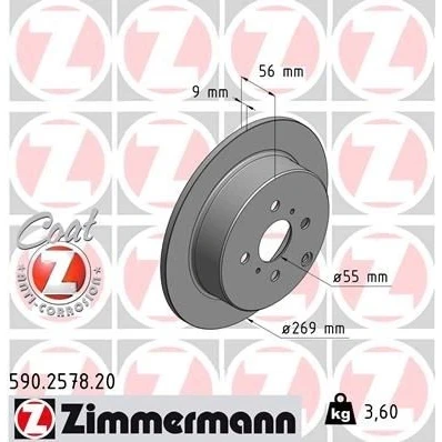 Bilde av Bremseskive, Bakaksel, toyota corolla, corolla kombi, sedan, verso, prius yaris, yaris 42431 12210,
