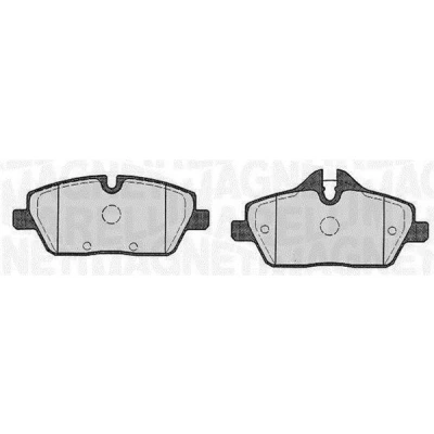 Bilde av MAGNETI MARELLI 363916060147 Bremseklosser klargjort for slitasjeindikator BMW: 1 Hatchback, 2 Active Tourer, Cabrio, MINI: Clubman