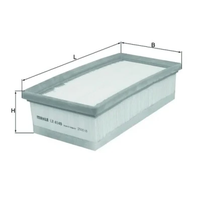 Bilde av MAHLE ORIGINAL LX 4149 Luftfilter 59,0 120 242,0 Filterinnsats CITROËN: C1 II, PEUGEOT: 108 Hatchback