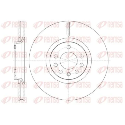 Bilde av REMSA 61488.10 Bremseskiver framaksel 320,9, 320,9 27,8 5 ventilert OPEL: Zafira B, Astra H GTC, Hatchback