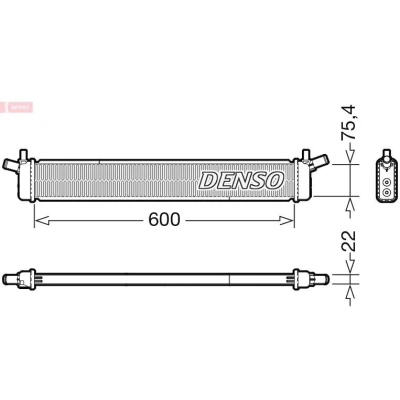 Bilde av DENSO DRM50136 Radiator 600 90 22