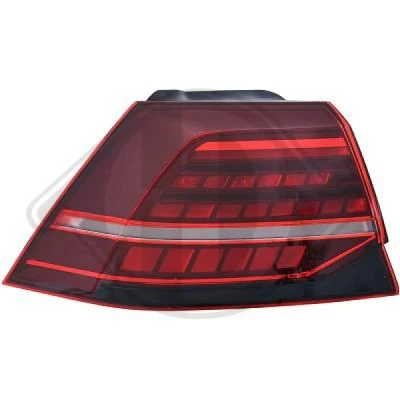 Bilde av DIEDERICHS 2217191 Baklykter venstre ytre del LED tonet med pæreholder VOLKSWAGEN: Golf 7