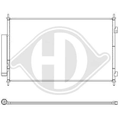 Bilde av DIEDERICHS DCC1968 Kondensator Climate Aluminium R 134a