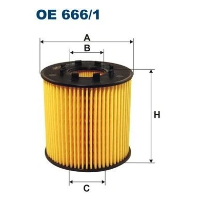 Bilde av FILTRON OE 666/1 Oljefilter Filterinnsats RENAULT: MASTER 2 Pritsche/Fahrgestell, ESPACE 4, TRAFIC Bus, OPEL: Vivaro A Combi, Van