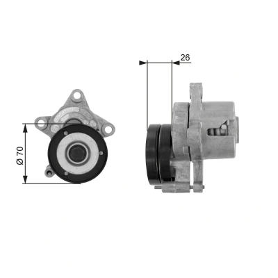 Bilde av GATES FleetRunner Micro V Kit T38283 Strammerull VOLKSWAGEN: GOLF 3, Polo III Variant