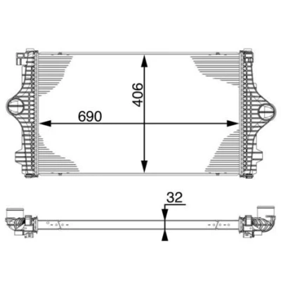 Bilde av MAHLE ORIGINAL CI 219 000P Ladeluftkjøler