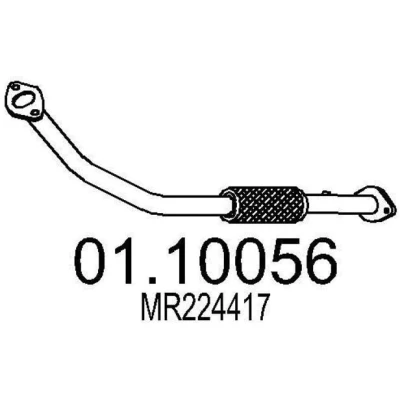 Bilde av MTS 01.10056 Eksosrør 880 foran for midtre eksospotte MITSUBISHI: Pajero Sport 1 SUV