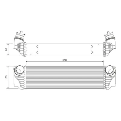 Bilde av VALEO 818367 Ladeluftkjøler Aluminium uten sensor BMW: 5 Sedan, Touring