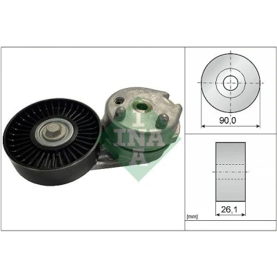 Bilde av INA 534 0668 10 Spennarm, kilerem med ribber LAND ROVER: Discovery 4, 3, Range Rover Sport