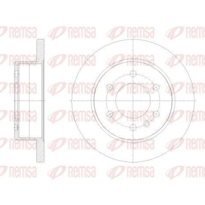 Bilde av REMSA Bremseskive bakaksel 298mm 18mm fullt ut 62514.00 9104230200,910423020007,9104230300,A9104230200,A910423020007,A9104230300 Bremseskiver