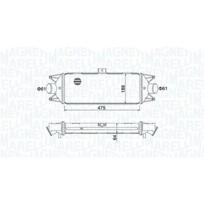 Bilde av MAGNETI MARELLI 351319204010 Ladeluftkjøler IVECO: DAILY 4