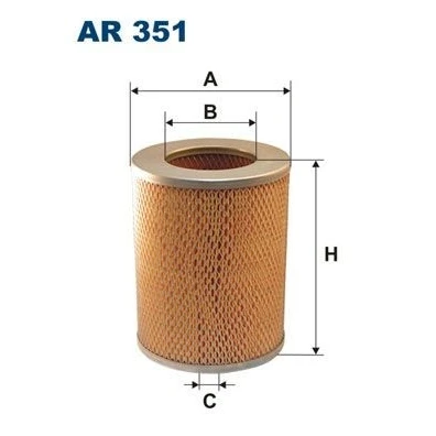 Bilde av FILTRON AR 351 Luftfilter 197 155 Filterinnsats TOYOTA: Land Cruiser Prado 70 SUV