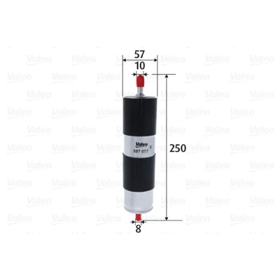 Bilde av VALEO 587077 Drivstoffilter ledningsfilter 8 10 AUDI: A6 C6 Avant, Sedan
