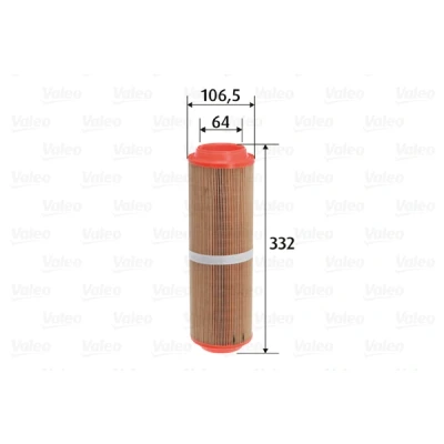 Bilde av VALEO 585757 Luftfilter 332 107 Filterinnsats MERCEDES BENZ: A Klasse
