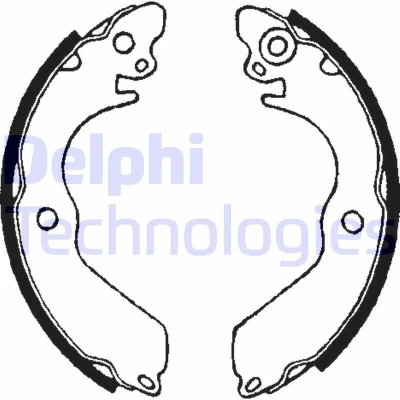 Bilde av DELPHI LS1649 Bremsesko 180 37