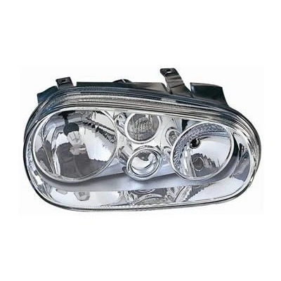 Bilde av VAN WEZEL 5888964 Frontlykter høyre H7, H7/H1/H3, H1, H3 transparent med tåkelykt for høyrekjøring uten motor høydejustering hovedlys PX26d