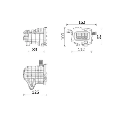 Bilde av MAHLE ORIGINAL CE 41 000P EGR kjøler uten ventil
