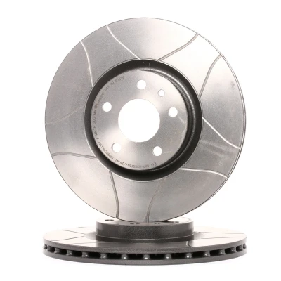 Bilde av BREMBO MAX LINE 09.4939.76 Bremseskiver 284 22 5 innvendig ventilert, med sliss belagt skruer FIAT: Doblo II Varebil / Stasjonsvogn
