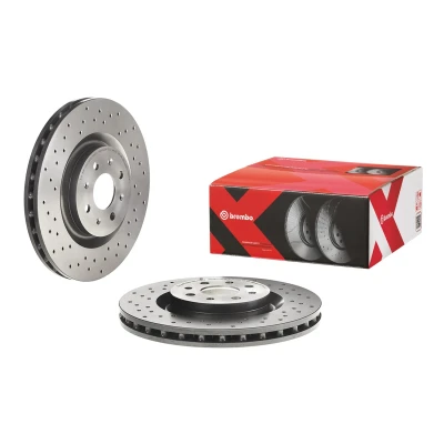 Bilde av BREMBO 09.8004.7X Bremseskiver 305 28 4 perforert / ventilert belagt med skruer FIAT: Grande Punto Hatchback