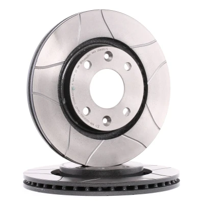 Bilde av BREMBO MAX LINE 09.8695.75 Bremseskiver 22 innvendig ventilert, med sliss belagt skruer PEUGEOT: Partner II Van, 2008 Stasjonsvogn, 207 Hatchback