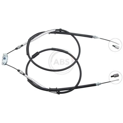 Bilde av A.B.S. K10085 Bremsekabel 1492, 1477 Trommelbrems for høyre/venstre ratt OPEL: Corsa D Hatchback