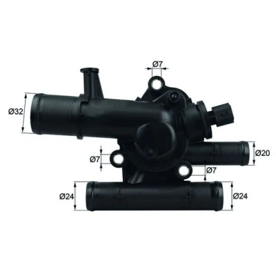 Bilde av MAHLE ORIGINAL TI 214 83 Termostat med tetning RENAULT: MEGANE 2 Kombi, Coupe Cabriolet