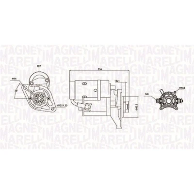 Bilde av MAGNETI MARELLI 063721089010 Starter 12 2 10 TOYOTA: Hiace 4 Kasten, Bus, HILUX 6 Pick up