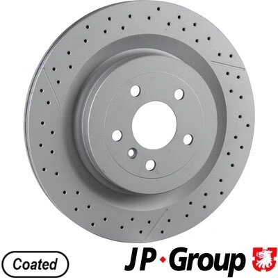 Bilde av JP GROUP 1363204900 Bremseskiver bakaksel 345 26 5 innvendig ventilert, slisset / perforert belagt MERCEDES BENZ: GL, ML Klasse, GLE SUV