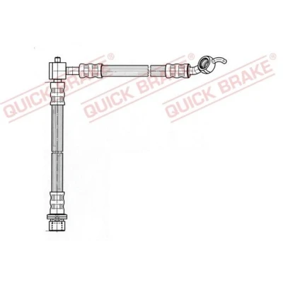 Bilde av Bremseslange, Høyre bakaksel, toyota yaris, yaris verso, verso van, 9094702C75, 9094702C81
