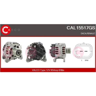Bilde av CASCO CAL10297AS Dynamo 12V 120A