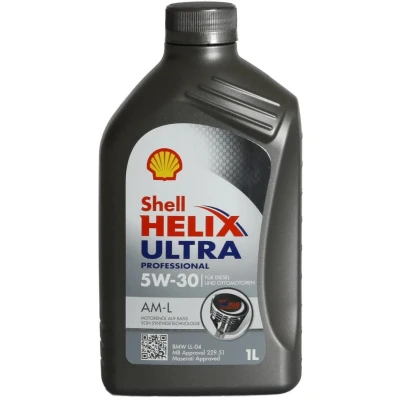 Bilde av Shell Helix Ultra Prof AM L 5W 30 1l Motorolje 550040576 BMW: 3 Touring, 5 Sedan, MERCEDES BENZ: R Klasse, E Klasse T modell