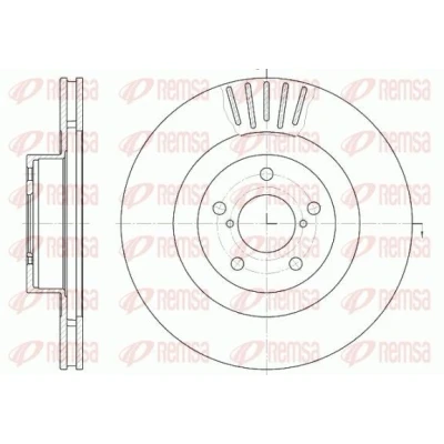 Bilde av REMSA 6816.10 Bremseskiver framaksel 294, 294 24 5 ventilert SUBARU: Impreza III Hatchback, Forester III, Outback IV, TOYOTA: GT86 Coupé