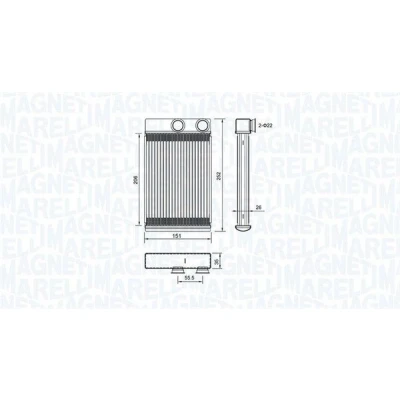 Bilde av MAGNETI MARELLI 350218478000 Varmeveksler