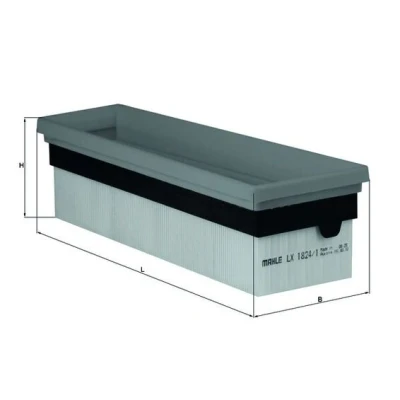 Bilde av MAHLE ORIGINAL LX 1824/1 Luftfilter 82,8 105 323,4 Filterinnsats BMW: X5, X6