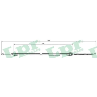 Bilde av LPR C0135B Bremsekabel 1275/1005 Trommelbrems RENAULT: CLIO 2