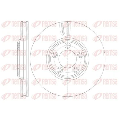 Bilde av REMSA 6836.10 Bremseskiver framaksel 300, 300 30 5 ventilert JAGUAR: S Type
