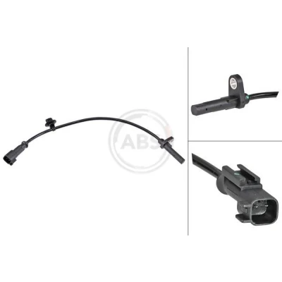 Bilde av A.B.S. 30188 ABS sensor aktiv 300 svart FORD: Transit V363 Van, Mk6 Minibuss, Minibuss
