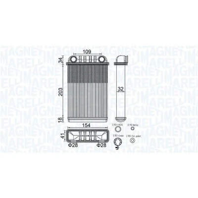 Bilde av MAGNETI MARELLI 350218512000 Varmeveksler