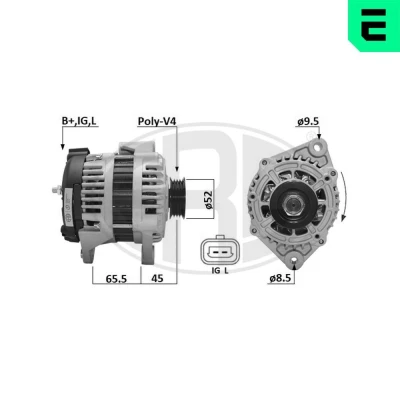 Bilde av ERA 209669A Dynamo 14V 80A