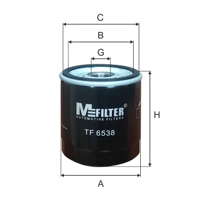 Bilde av Oljefilter MFILTER TF 6538
