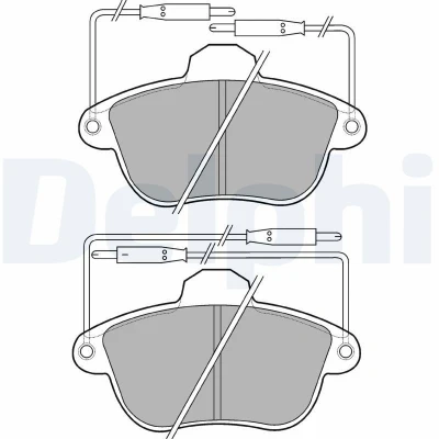 Bilde av Bremseklosser sett, Framaksel, peugeot 605, 4250.89, 4251.90, 425281, E172170
