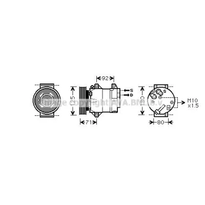 Bilde av PRASCO RT5278 Kondensator Aluminium 692 RENAULT: MASTER 2 Kasten
