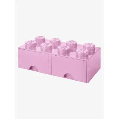 Bilde av LEGO Oppbevaringsboks med Skuff 8, Rosa Esker
