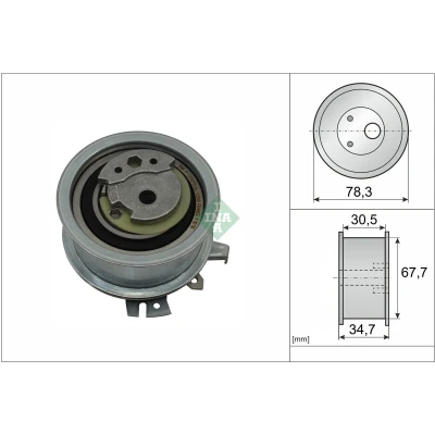 Bilde av INA 531 0565 30 Strammerull, tannrem VOLKSWAGEN: Golf 5, Transporter Passat B5 GP Stasjonsvogn, AUDI: A4 B6 Sedan, Avant, B7 Avant