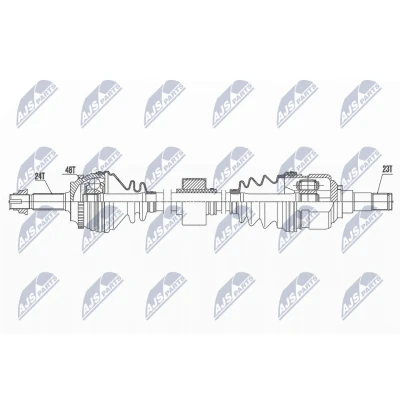 Bilde av Drivaksel, Framaksel høyre, toyota yaris, yaris verso, 4341052070