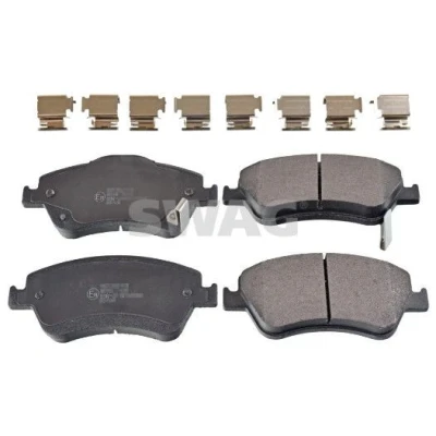 Bilde av SWAG 33 10 6463 Bremseklosser framaksel med akustisk slitasjevarsel tilleggsmateriale TOYOTA: Auris Hatchback, Corolla X Sedan