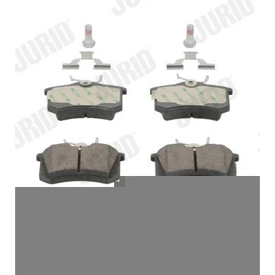 Bilde av Jurid 573005JC Bremseklosser White Low Dust keramikk ikke klargjort for slitasjeindikator RENAULT: MEGANE 3, SCENIC 2, GRAND 3