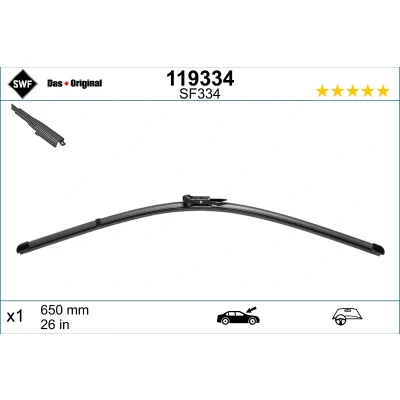 Bilde av Vindusvisker Swf Visioflex 119334 650mm Rammeløs CITROËN: C1 II