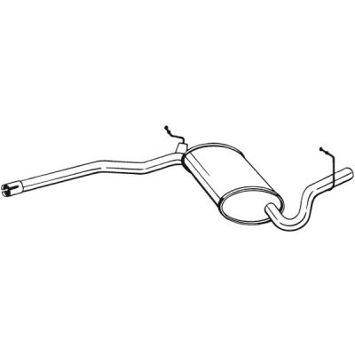 Bilde av Mellomlyddemper, audi a4 b6, b6 avant, b7, b7 8E0253409AQ